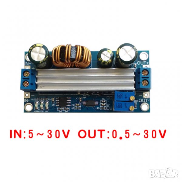 Модул DC-DC конвертор понижаващ/повишаващ от 5-30V до 0.5-30V, снимка 1