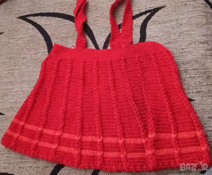 Ретро плетена детска пола, снимка 1