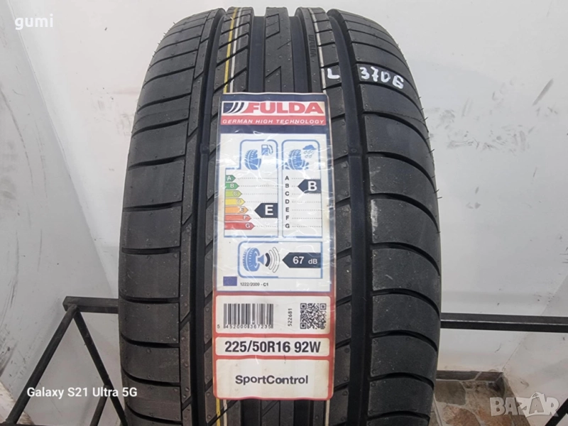 1бр лятна гума 225/50/16 FULDA L03706 , снимка 1