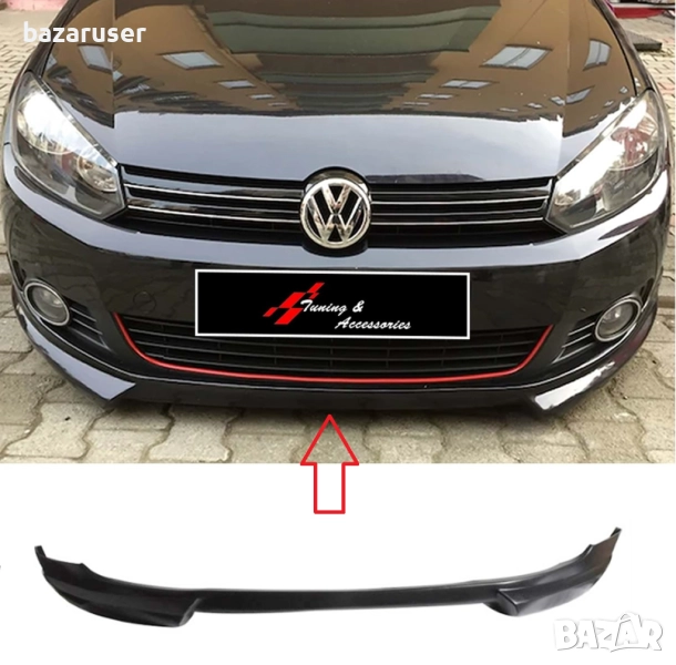 Нов Спойлер Лип №106 преден VW Golf -VI/254976, снимка 1