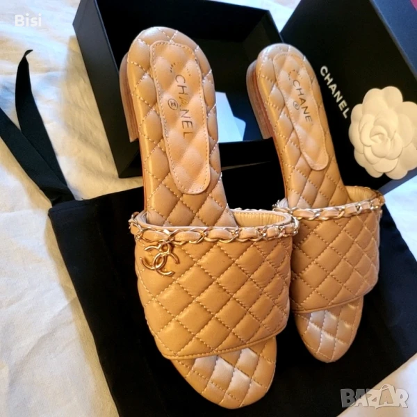 chanel чехли естествена кожа ,н.36 5, снимка 1
