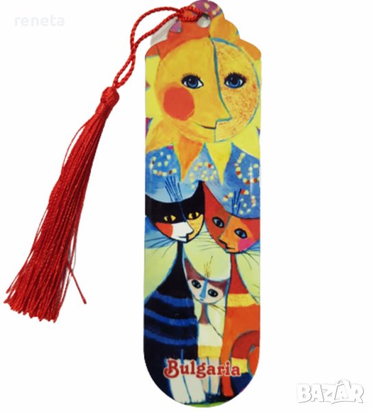 Книгоразделител Ahelos, Слънчев ден, Пластмасов, Многоцветен, 13х4 см., снимка 1