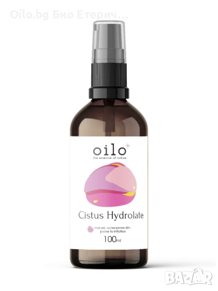 Oilo БИО Етерични масла Хидролат от цистус - Rock Rose Hydrolate, снимка 1