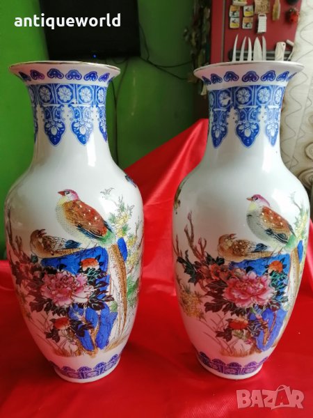 Династия ЦИН Китайска Ваза Комплект, Маркирани!, снимка 1