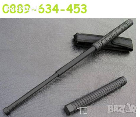 Стоманена телескопична палка Метален Стик Police за самозащита 50см, снимка 1