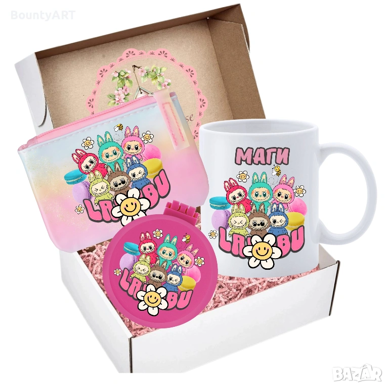 Подаръчен комплект Лабубу / Labubu, снимка 1