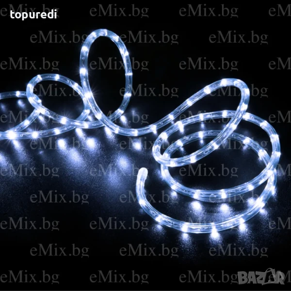 СВЕТЕЩО LED ВЪЖЕ - 10М БЯЛО, снимка 1