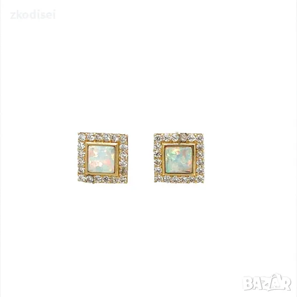 Златни обеци 1,63гр. 14кр. проба:585 модел:26619-4, снимка 1