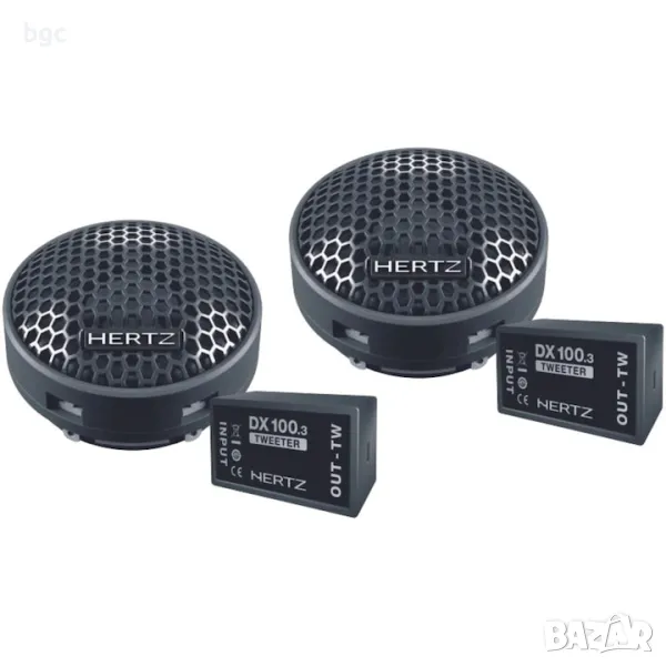 Комплект Пищялки Тонколони за кола HERTZ DIECI DT 24.3, 24 мм, 80 W PEAK Неодимови tweeter+crossover, снимка 1