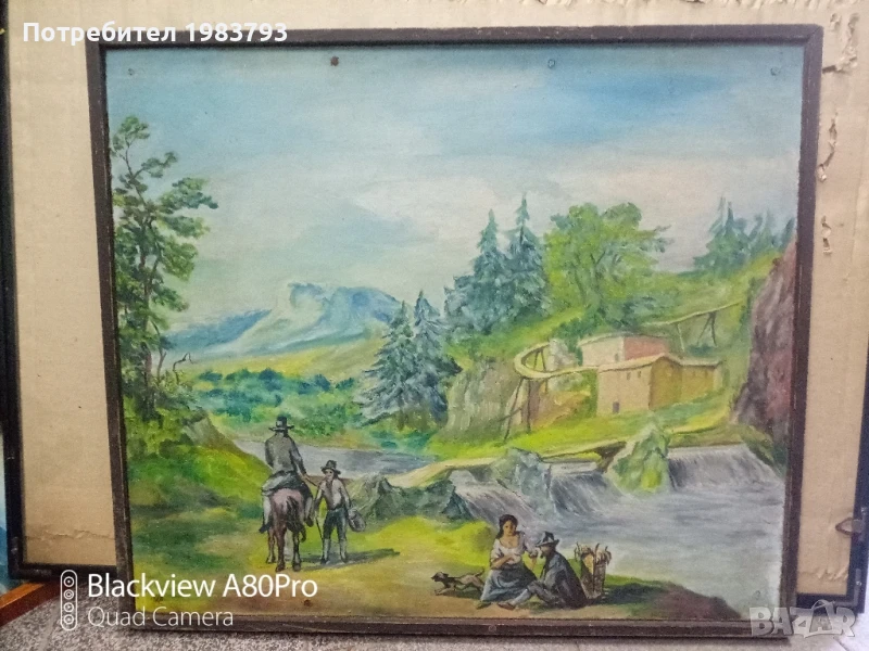 Стара картина-масло., снимка 1