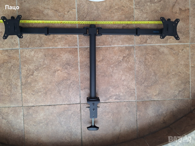 BONTEC стойка за два монитора, регулируема, снимка 1