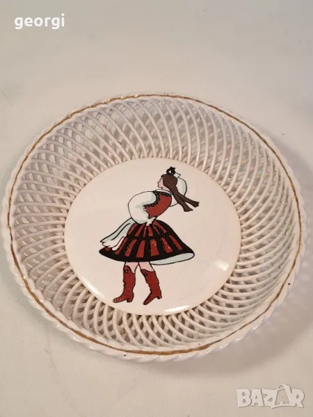 ажурна чиния от фина керамика 24/5, снимка 1