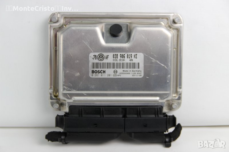 Моторен компютър ECU VW Passat B5.5 / 038 906 019 KE / 038906019KE / 0 281 011 201 / 0281011201, снимка 1