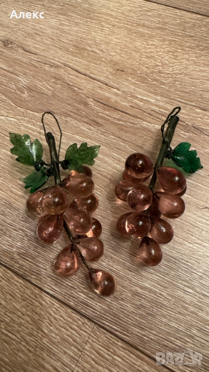 Комплект колекционерско духано стъкло, 1950г, снимка 1