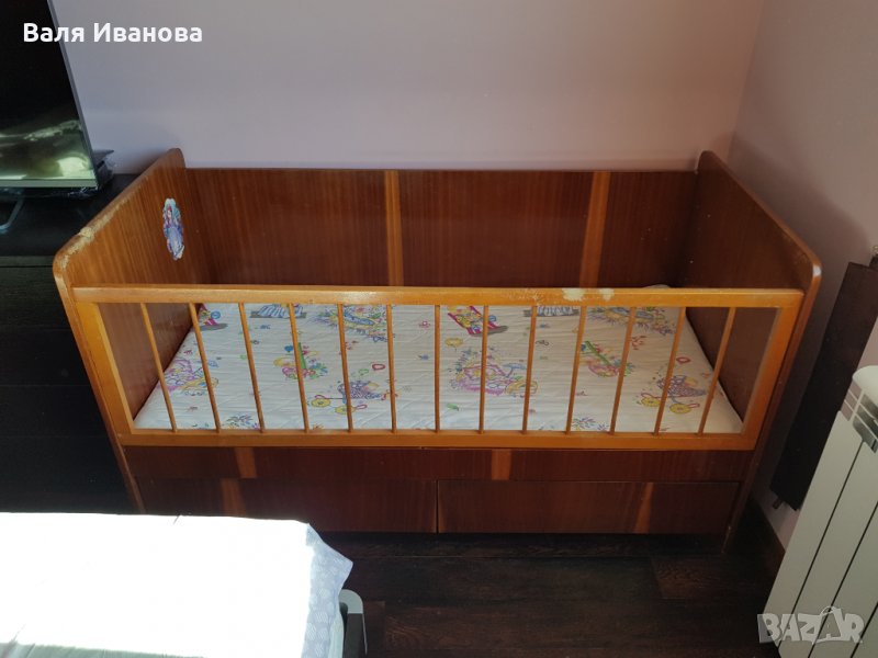 Бебешко легло с матрак, снимка 1