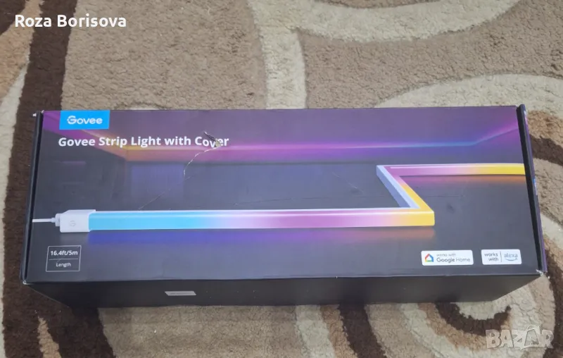 Govee RGBIC LED ленти с капаци [енергиен клас G]H61B5 (5m), снимка 1