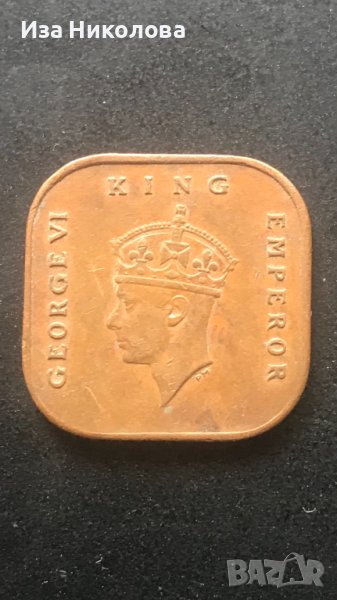 Малайя 1 цент 1945г, снимка 1