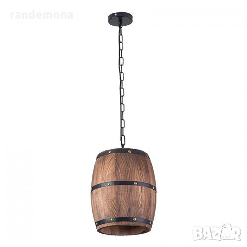 Осветително тяло Дървено буре, снимка 1
