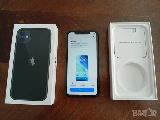 Apple iPhone 11 Black 64GB като нов реални снимки пълен комплект 