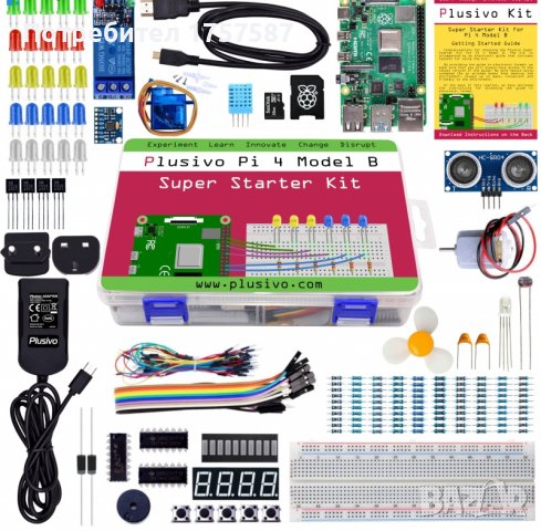 Комплект Plusivo Super Starter Kit за Raspberry Pi 4 Model B, снимка 4 - Друга електроника - 42704540