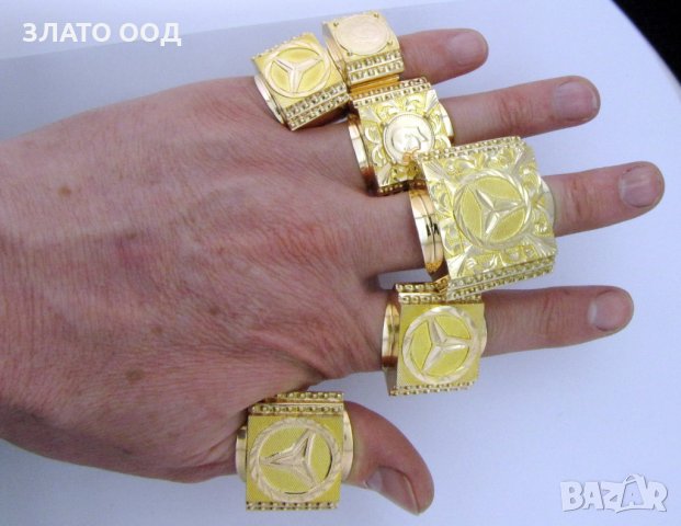 Мъжки златни пръстени, снимка 9 - Пръстени - 30983632