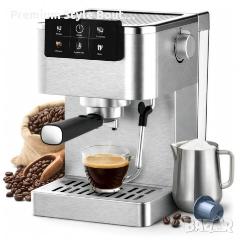 Професионална еспресо машина 20 бара с PID и Thermoblock – 5 в 1 , снимка 12 - Друга електроника - 54138335