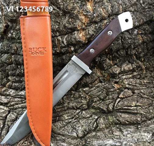 Нож тип армейски "Buck knives USA Design 2008" 190х295, снимка 5 - Ножове - 36985353