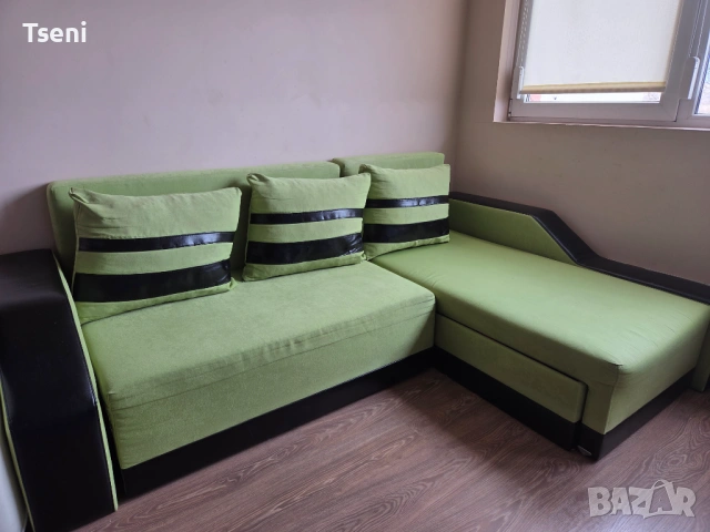 Ъглов диван с функция сън