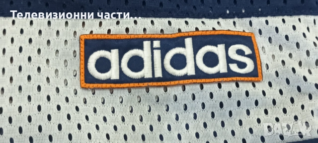 Оригинална винтидж Adidas Originals 90s Style Navy White Orange Mesh спортна тениска,за 10 годишни, снимка 6 - Спортни дрехи, екипи - 54332122