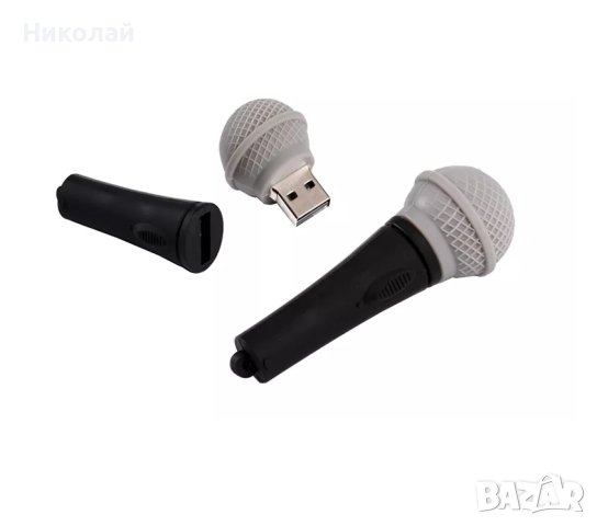 Флашка 32 гб Микрофон , USB флашка певец , певица , снимка 1