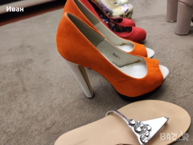 Лот дамски обувки с  висок ток, снимка 7 - Дамски обувки на ток - 38441421
