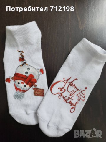 Ръчно рисувани коледни чорапи, снимка 6 - Коледни подаръци - 42129412