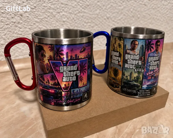 Метална чаша с вашаталюбима игра подходяща за подарък / GTA, Minecraft, CS, NFS, DOTA, WOW, Fortnite, снимка 2 - Други - 56043574