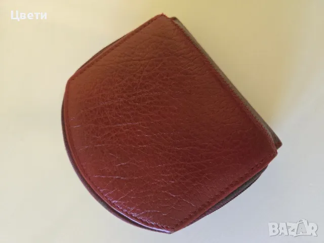 Портфейл естествена кожа 20 лв бордо, снимка 4 - Портфейли, портмонета - 49660060