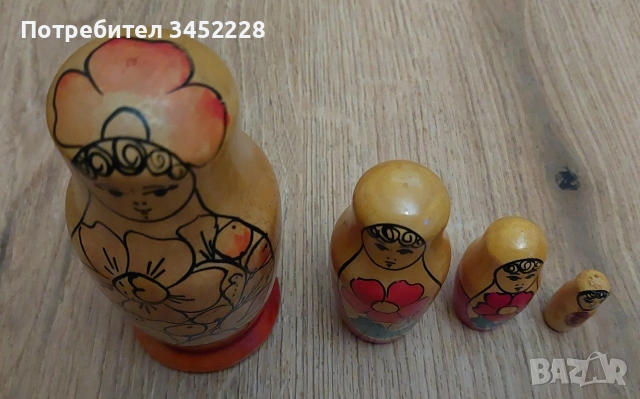 Матрйошки комплект 4 броя за ценители , снимка 5 - Антикварни и старинни предмети - 54175389