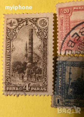 Лот от 12 броя стари Отомански пощенски марки, снимка 3 - Филателия - 49160226