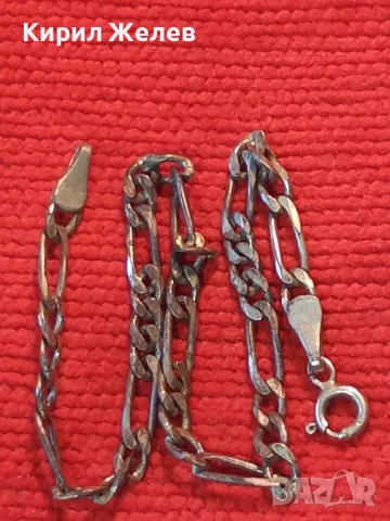 СТАРА СРЕБЪРНА ГРИВНА СРЕБРО 925 КЛАСИЧЕСКА КАРТИЕ ПЛЕТКА 47962, снимка 11 - Гривни - 49682640