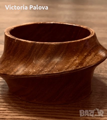 Красива дървена гривна бохо стил, снимка 2 - Гривни - 39978127