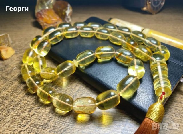 Уникална молитвена броеница Розарий от Балтийски кехлибар 322 карата, снимка 3 - Други - 37230771