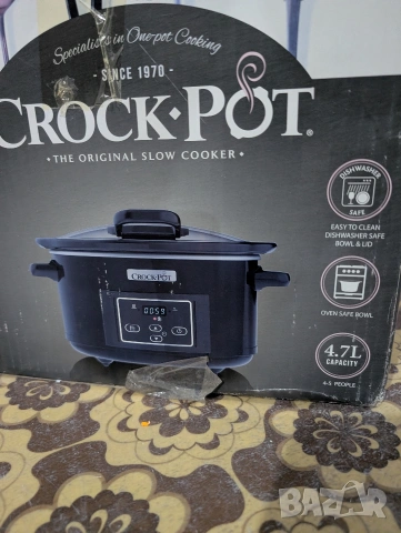 цифров уред за бавно готвене Crock-Pot с капак на панти, модел CSC052X, снимка 12 - Уреди за готвене на пара - 53356166