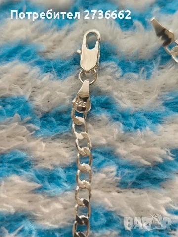 Сребърна гривна , снимка 8 - Гривни - 51193831