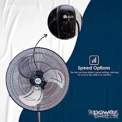 Нов Висококачествен Вентилатор 3 скорости Охлаждане Дом Офис, снимка 3 - Други стоки за дома - 49927522