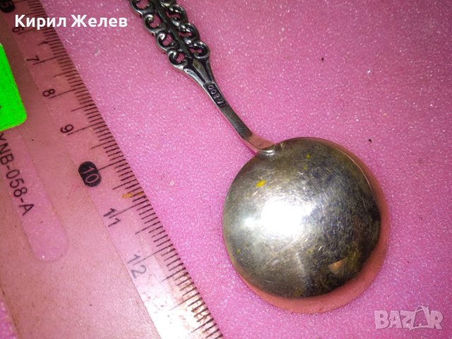 СТАРА НЕМСКА АЖУРНА КОЛЕКЦИОНЕРСКА ДЕСЕРТНА СРЕБЪРНА ЛЪЖИЧКА СРЕБРО 800 ПРОБА 43006, снимка 10 - Колекции - 44372832