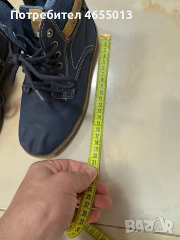ПОДАРЯВАМ - Детски тъмно сини боти Номер-32 Стелка - 21см., снимка 7 - Детски боти и ботуши - 52476417