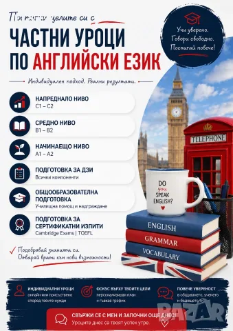 Частни уроци по Английски изик 