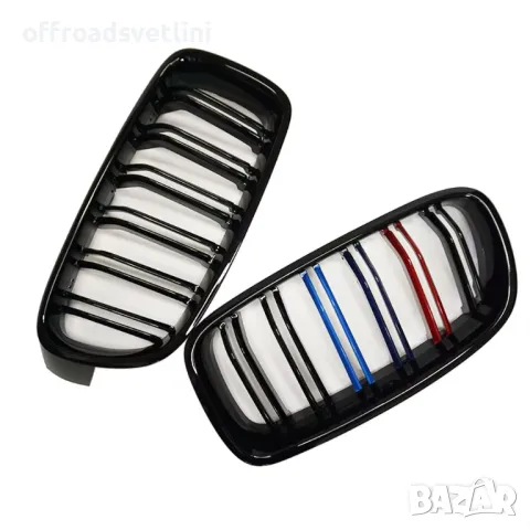 Бъбреци с двойни ребра черен лак за BMW M серия 3 F30 F31 F35 13-18, снимка 2 - Аксесоари и консумативи - 48292050