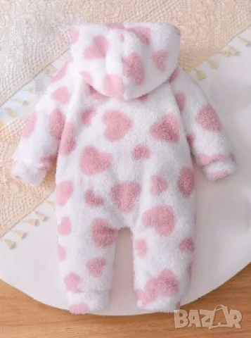 Плюшено боди за момиче  6-9мес, снимка 2 - Бодита за бебе - 51184382