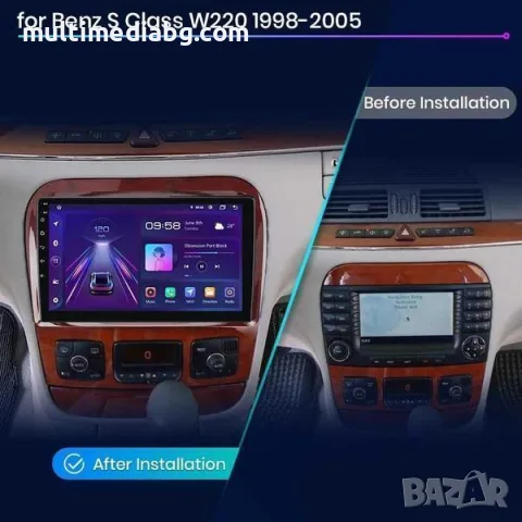 Mercedes S class W220 1998г-2005г Мултимедия Навигация Android, снимка 2 - Аксесоари и консумативи - 49855443