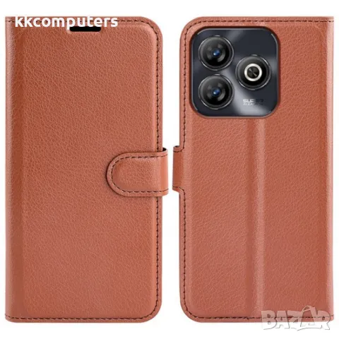 ZTE Blade A75 4G Litchi Texture Wallet Калъф и Протектор, снимка 7 - Калъфи, кейсове - 49889934