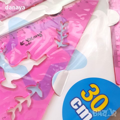 2380 Комплект за чертане огъващи се линия триъгълници транспортир, снимка 8 - Ученически пособия, канцеларски материали - 34000772